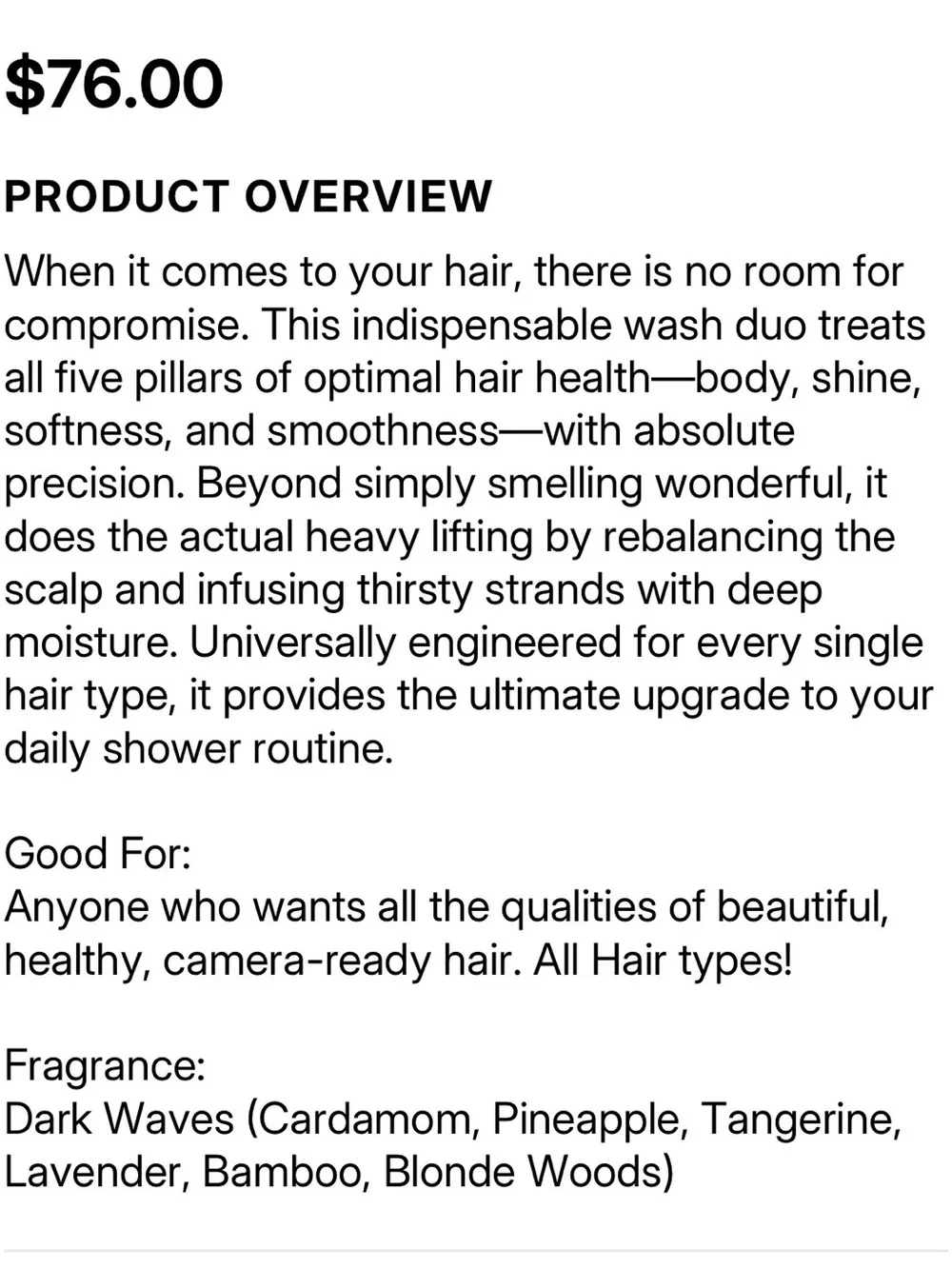 NWT R+Co Television Perfect Hair Shampoo & Conditioner Set